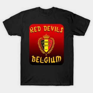 Belgium the red devils national teams fans T-Shirt